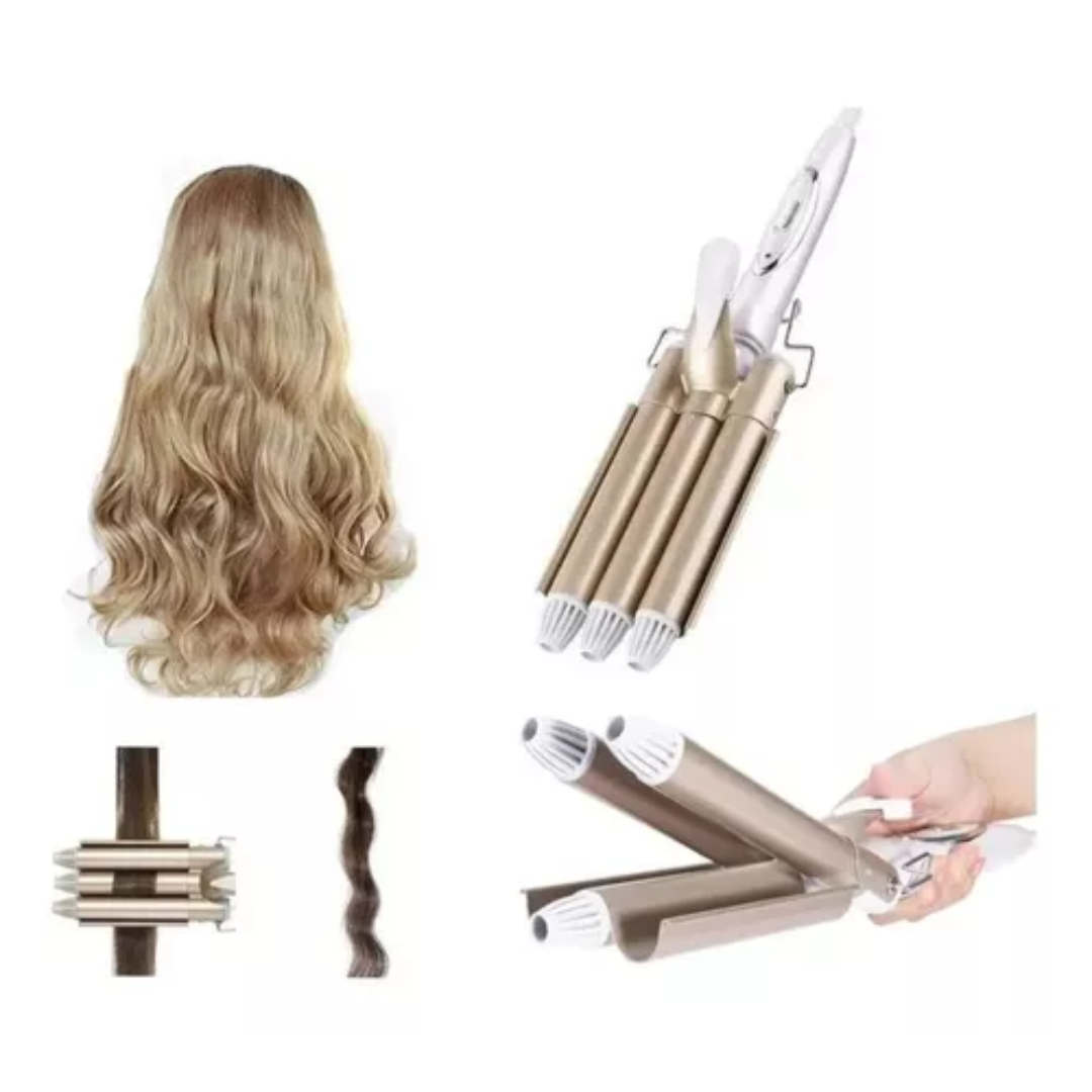 Pinza Rizadora ondas 3 Tubos OFERTAS !