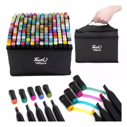 SET DE PLUMONES 168 DOBLE PUNTA