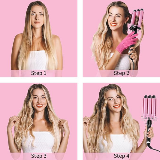 Pinza Rizadora ondas 3 Tubos OFERTAS !